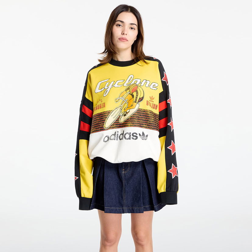 Huppari adidas Originals Archive Cycling Sweatshirt Keltainen | JW0147