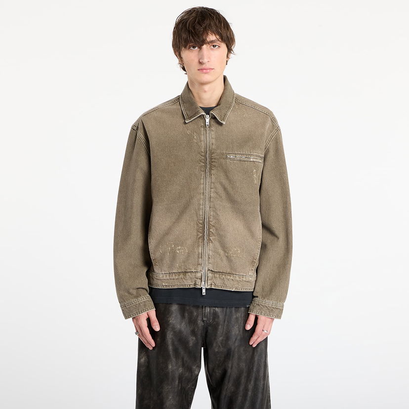 Takki Represent Clo REPRESENT Washed Collared Denim Jacket Ruskea | MLM100336-59