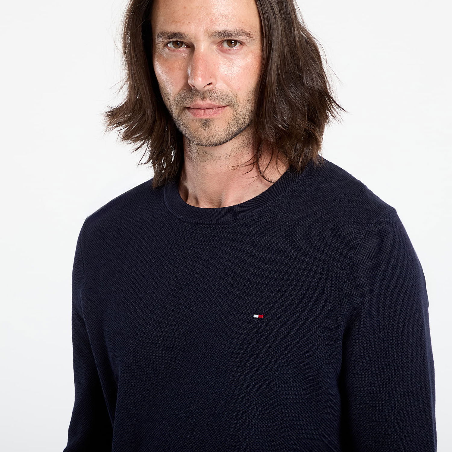 Villapaita Tommy Hilfiger Tommy Hilfiger Essential Structure Sweatshirt Tummansininen | MW0MW36347 DW5, 1