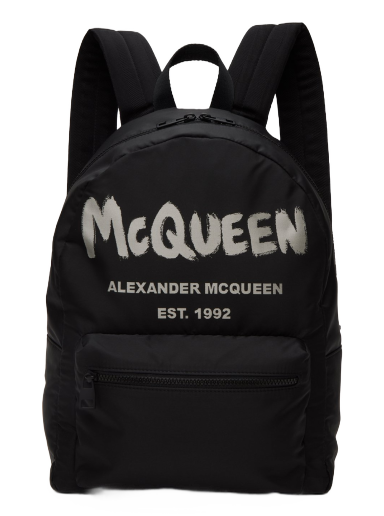 Reppu Alexander McQueen Graffiti Metropolitan Musta | 6464571AABW