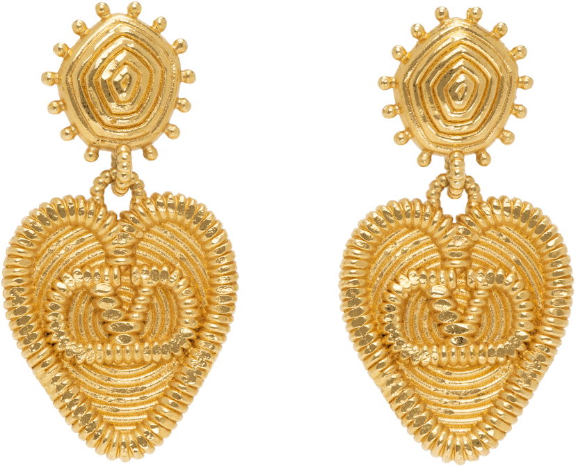 Korvakorut Valentino Valentino Garavani Fil Perdu Gold-Tone Heart Drop Earrings Metallinen | 6W0J0AA0MET