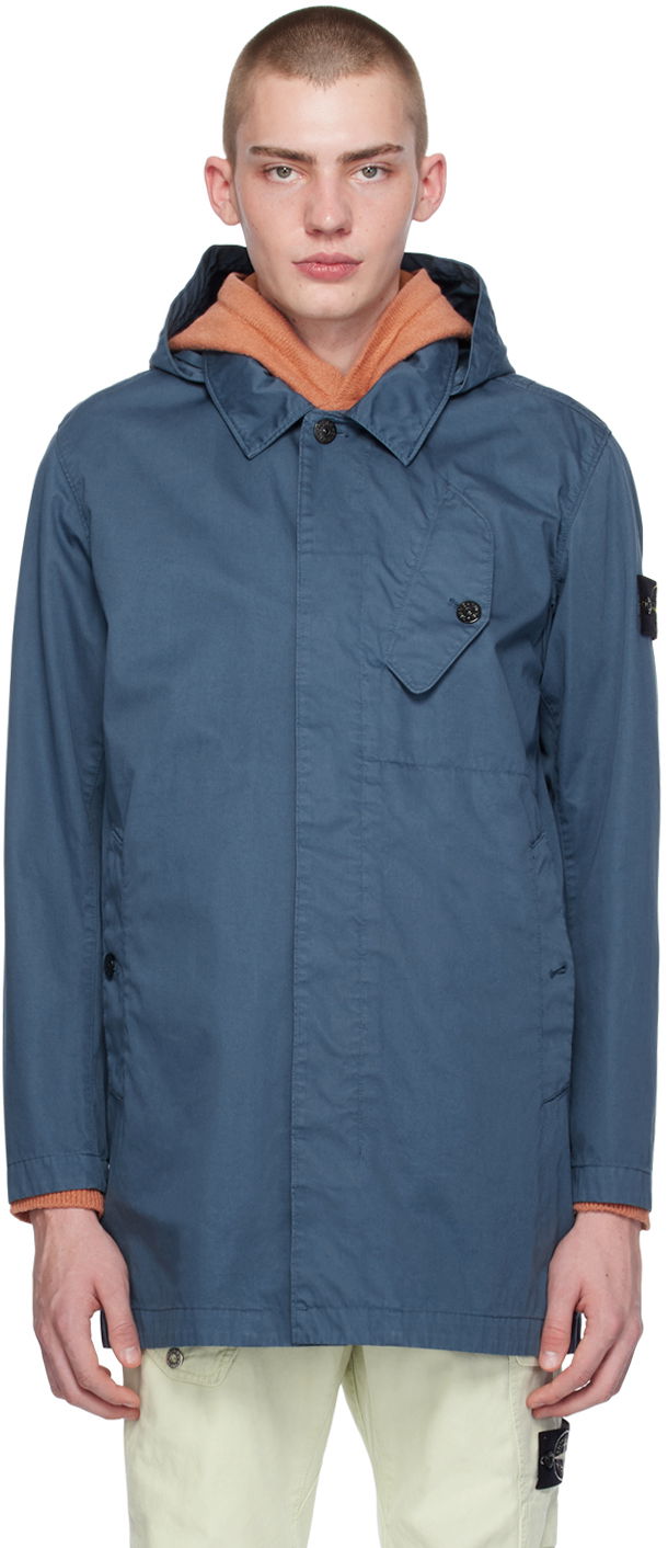 Takki Stone Island Patch Jacket Sininen | 801571034