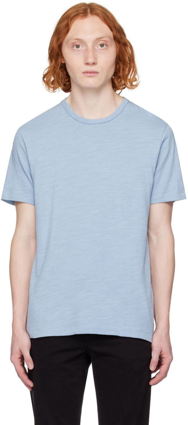 T-paita rag & bone Classic Flame T-Shirt Sininen | MBC22FT039TL39