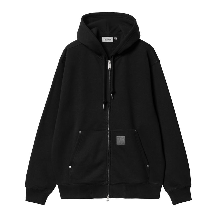 Huppari Carhartt WIP Hooded Eldon Sweat Jacket Musta | I034428_9