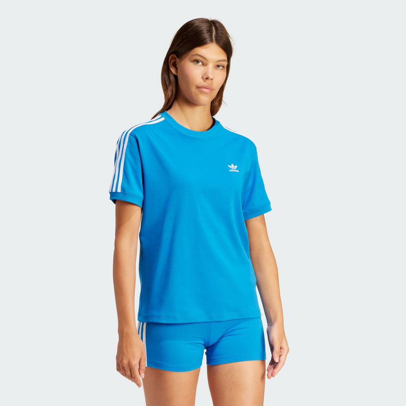 T-paita adidas Originals 3-Stripes T-shirt Sininen | IR8049