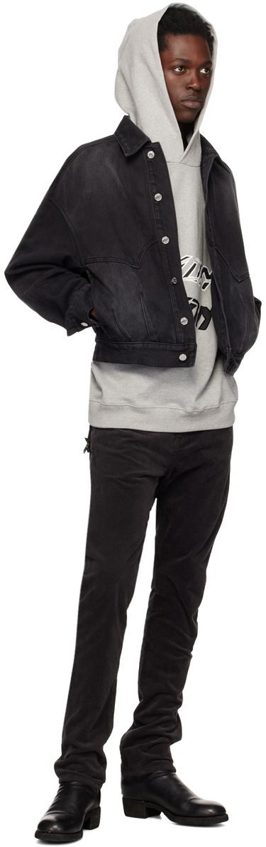 Takki We11done We11done Relaxed-Fit Denim Jacket Musta | WD-DJ3-22-303-U-BK, 3