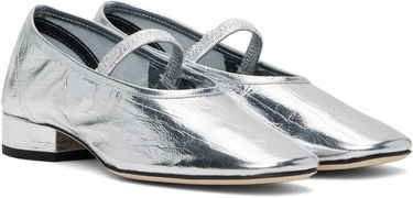 Vaatteet Aeyde Aeyde Pippa Leather Ballerina Flats Metallinen | A11-FL-GLVR25RO126-SS25-920-068, 3
