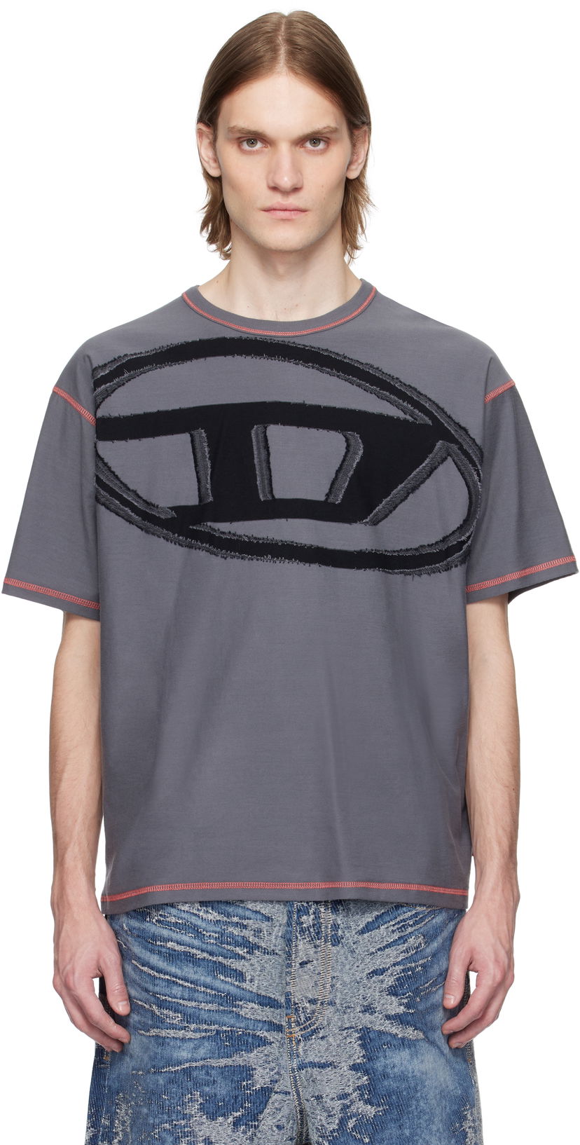 T-paita Diesel T-Doxt T-Shirt Harmaa | A16185-0GIAS-9DV