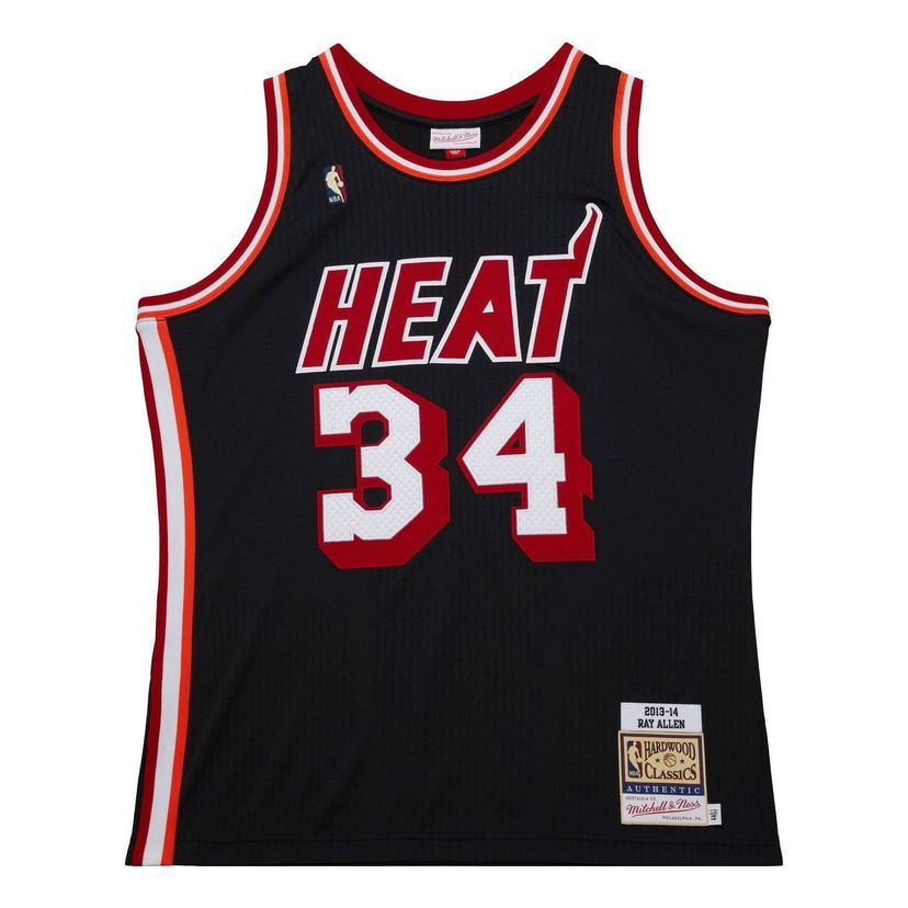 Jersey Mitchell & Ness Miami Heat 'Ray Allen 34' Basketball Jersey Musta | AJY46495-MHE13RALBLCK