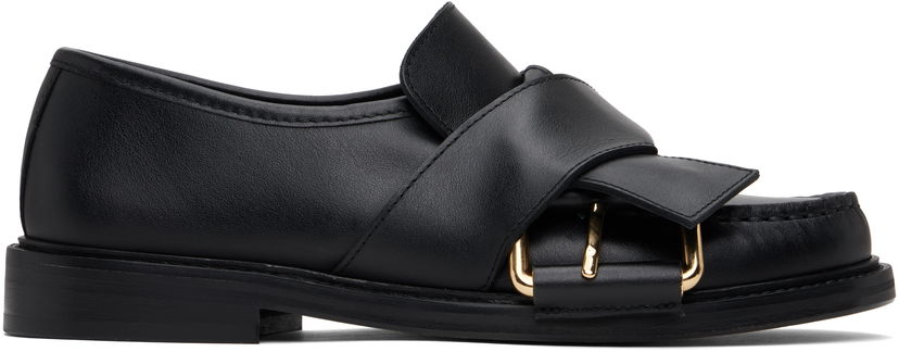 Asusteet Moschino Moschino Belted Up Loafers Musta | MA10372C1M MF5 000