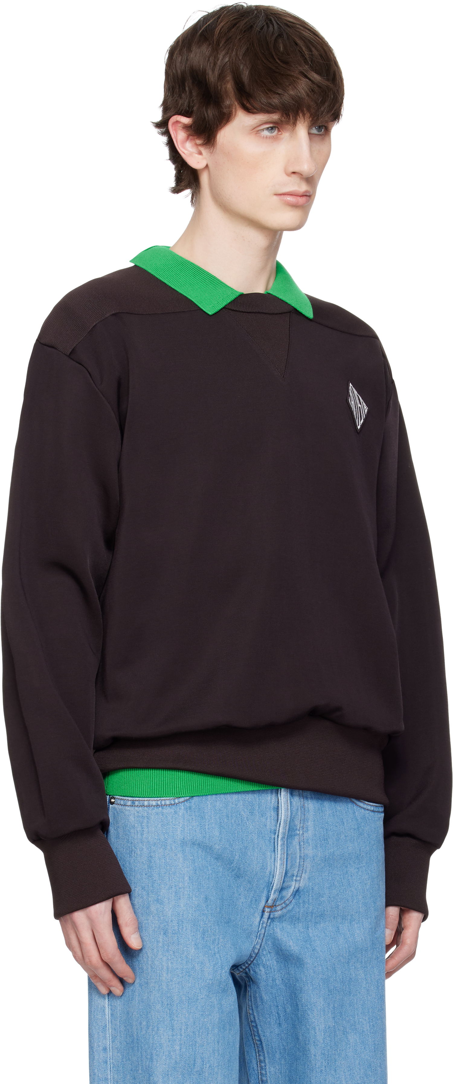 Villapaita Lacoste Lacoste Runway Badge Sweatshirt Ruskea | SH6761, 1