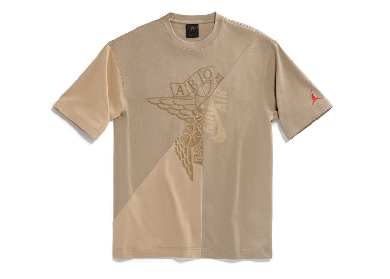 T-paita Jordan Travis Scott Short-Sleeve Top Beige | CW3168-247, 1