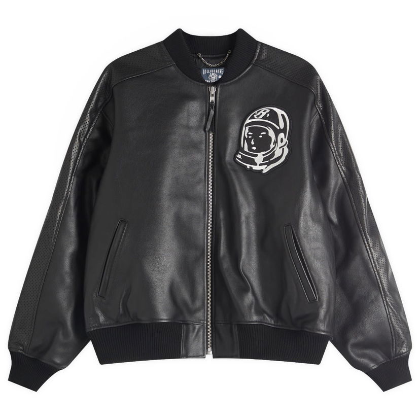 Bomber-takki BILLIONAIRE BOYS CLUB Billionaire Boys Club OG Astro Leather Bomber Jacket, Size Large Musta | B25103-BLK
