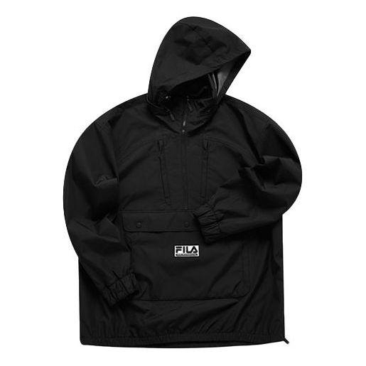 Tuulitakki FILA Fusion x White Mountaineering Half Zipper Pullover Jacket Musta | T11M117705F-BK