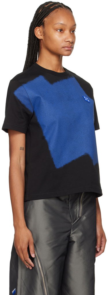 T-paita ADER ERROR Abstract Print Relaxed-Fit Cotton T-Shirt Sininen | BMSGFYTS0103BK, 1
