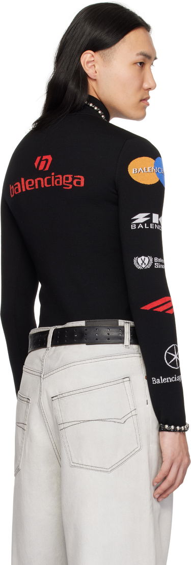 Villapaita Balenciaga Ski Long Sleeve Fitted Turtleneck Musta | 807778-T1699-2771, 2