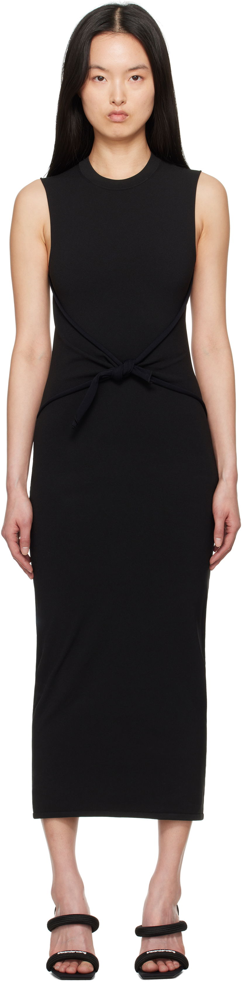 Mekko Alexander Wang Alexander Wang Pre-Styled Bodycon Maxi Dress Musta | 1KC2256052