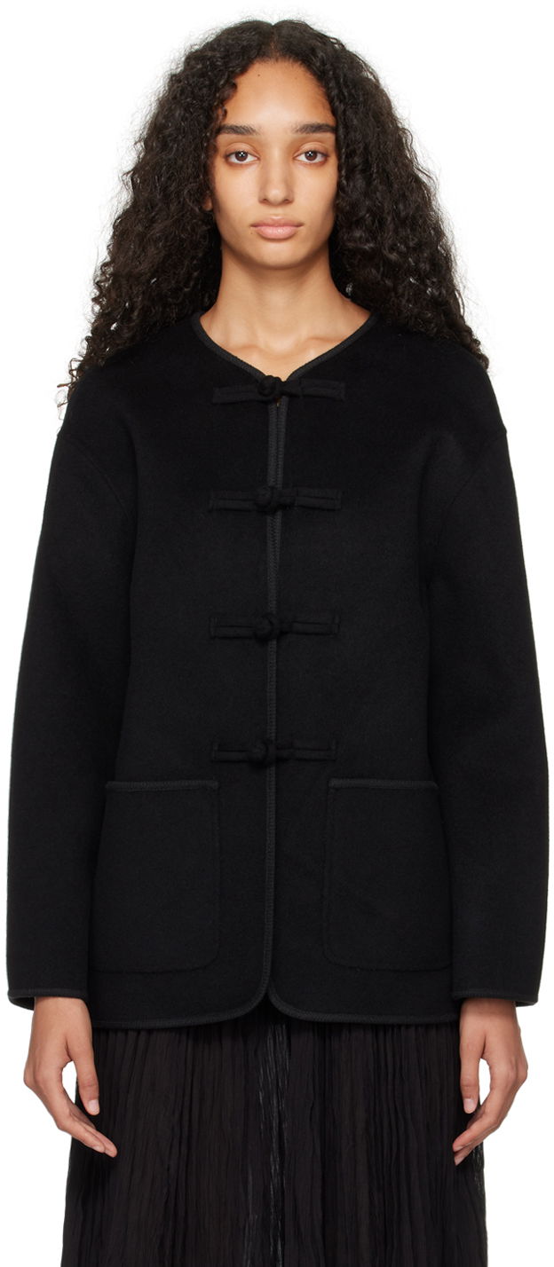 Takki Róhe Traditional Closure Jacket Musta | 413-11-100