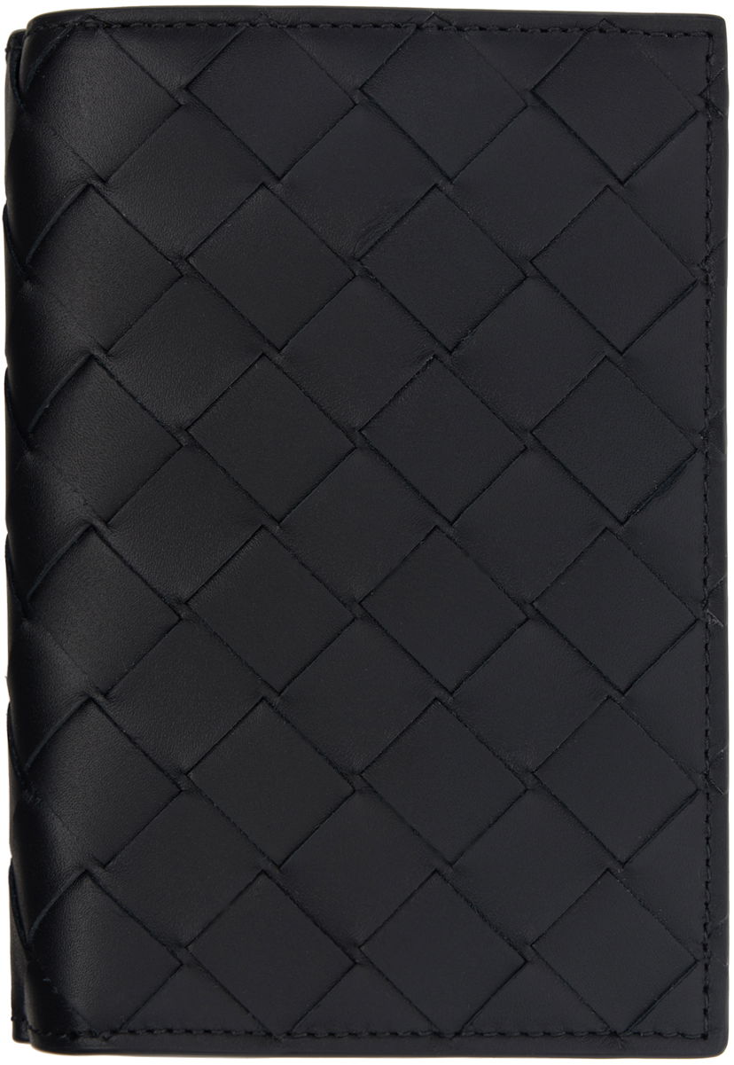 Lompakko Bottega Veneta Intrecciato Medium Bi-Fold Wallet Musta | 796958 VCPQ4 8803