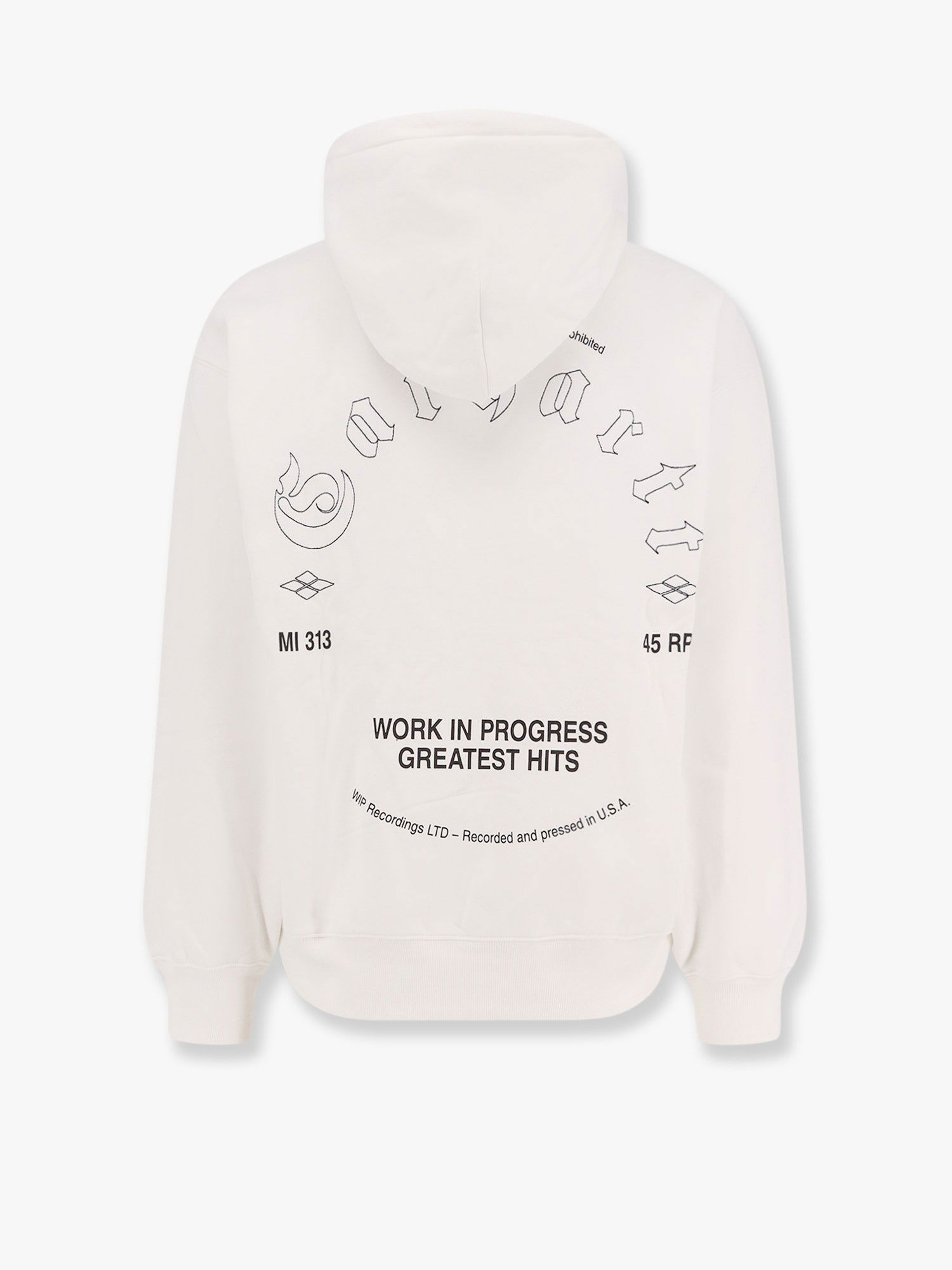 Huppari Carhartt WIP White Printed Hoodie Valkoinen | I03441600AXX, 1