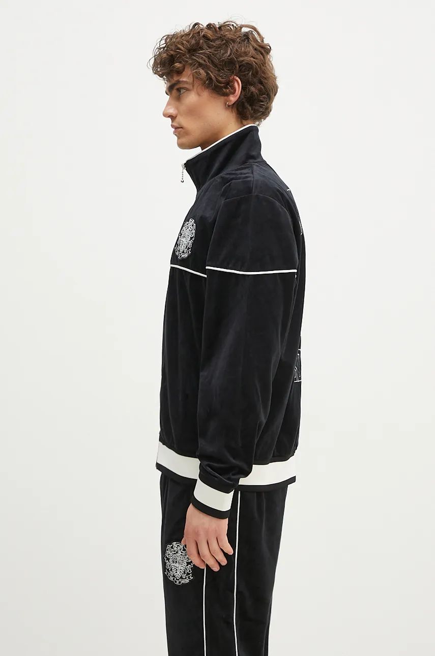 Huppari BILLIONAIRE BOYS CLUB Velour Track Top With Application Musta | B24342, 1