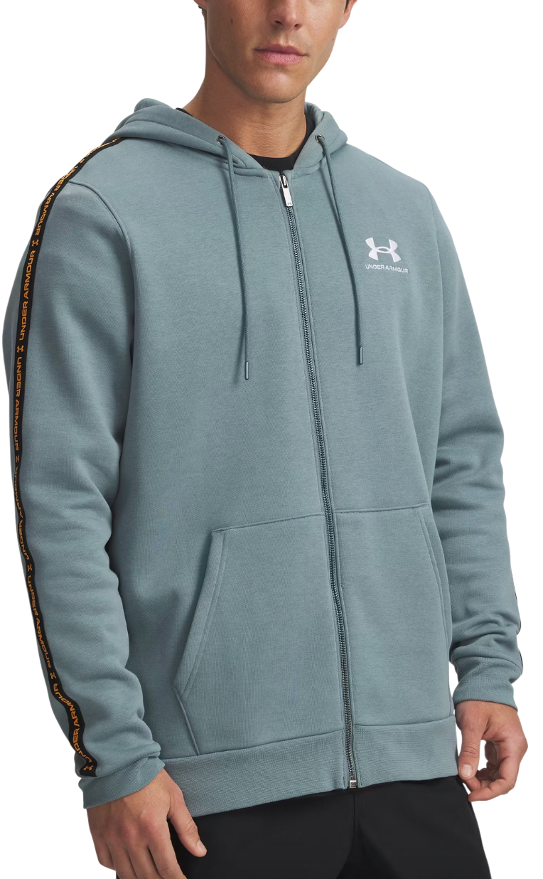Huppari Under Armour Icon Fleece Full Zip Hoodie with Taping Turkoosi | 1390298-587, 0