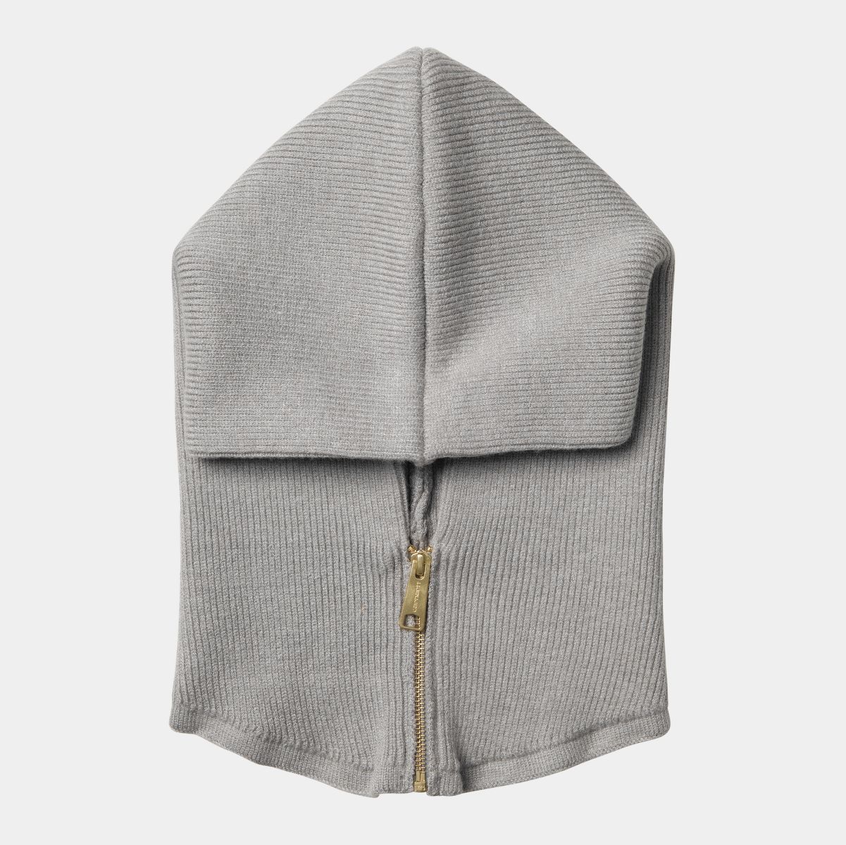 Lakit ja hatut Carhartt WIP Ribbed Knit Balaclava with Zipper Harmaa | A252036_2, 1