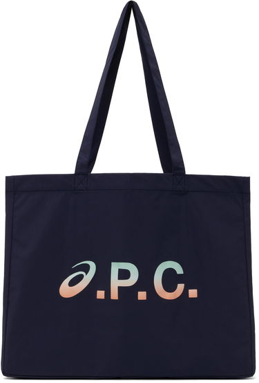 Kangaskassi A.P.C. A.P.C. ASICS Edition Diane Shopping Tote Tummansininen | PSAKM-M67002, 0