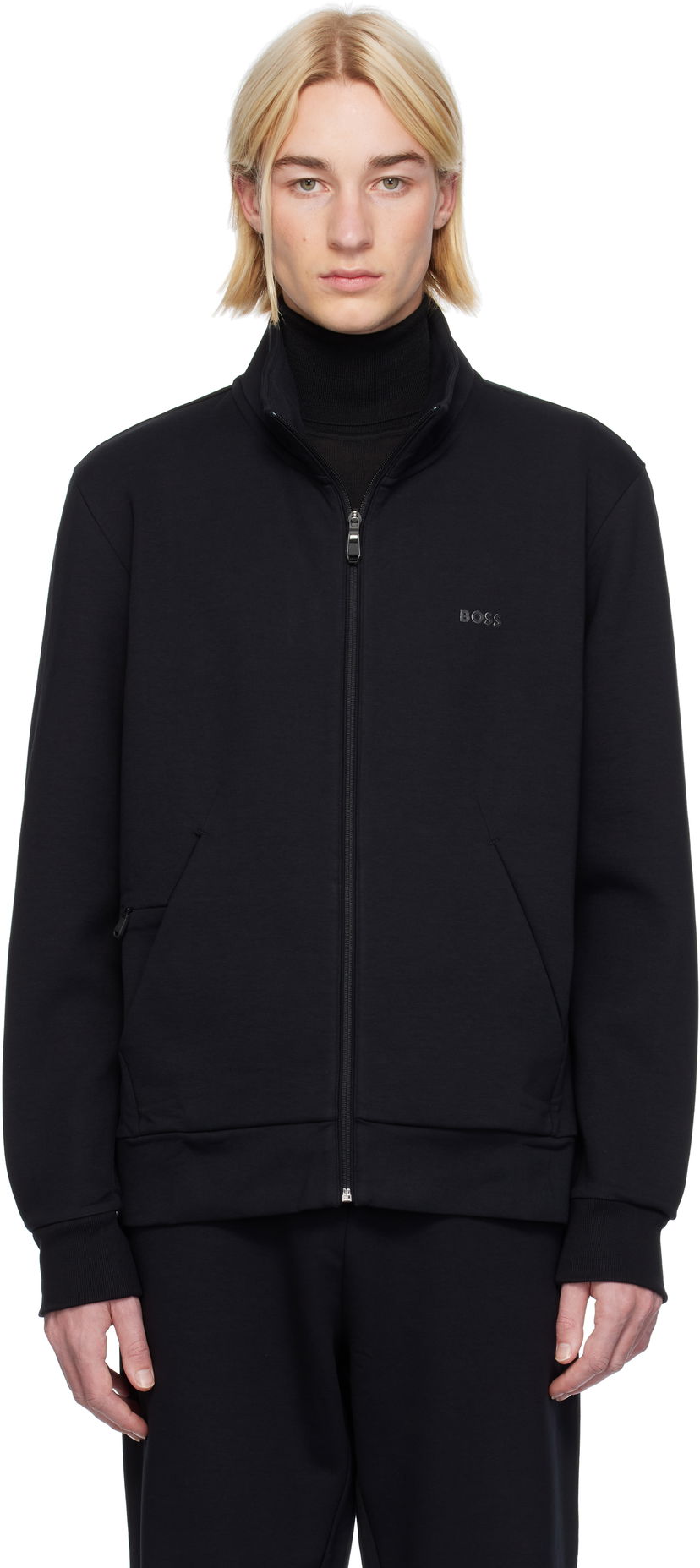Huppari BOSS Hidden Pocket Jacket Musta | 50506152
