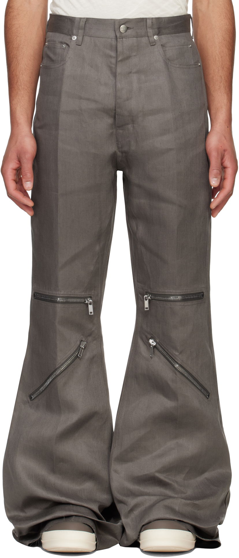 Housut Rick Owens Rick Owens Hollywood Bolan Cargo Pants Harmaa | RU01E5336 TWL