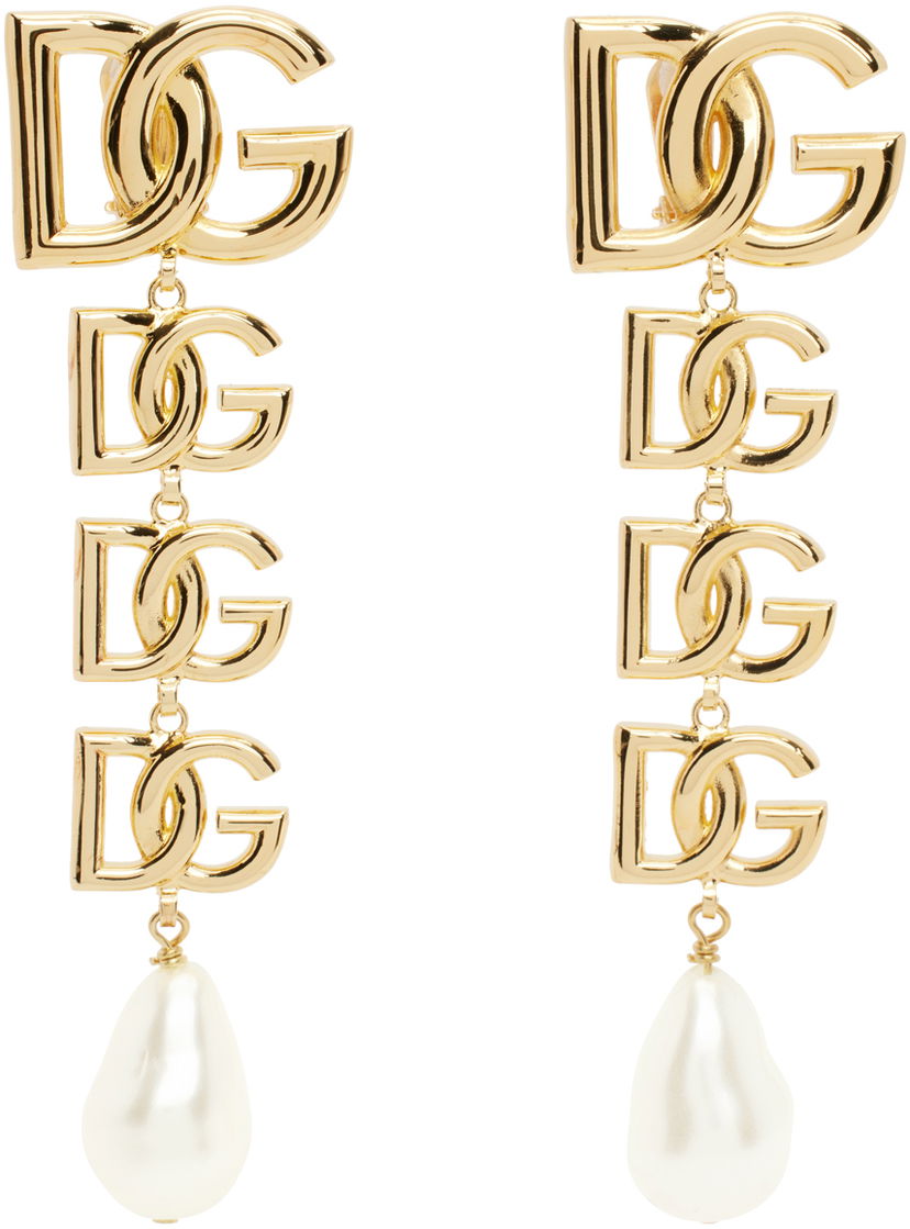 Korvakorut Dolce & Gabbana Gold Pendant Earrings Metallinen | WEN6P5 W1111