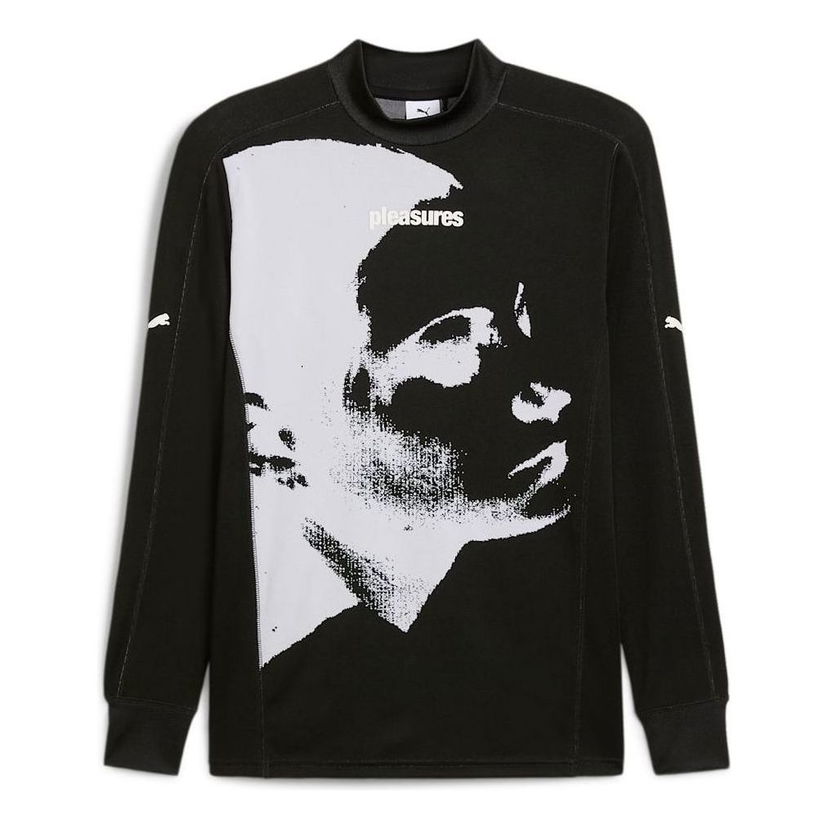 Jersey Puma Long Sleeve Graphic T-Shirt Musta | 624097-01