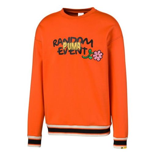 Huppari Puma Randomevent Graphic Crew Sweatshirt Oranssi | 59666340
