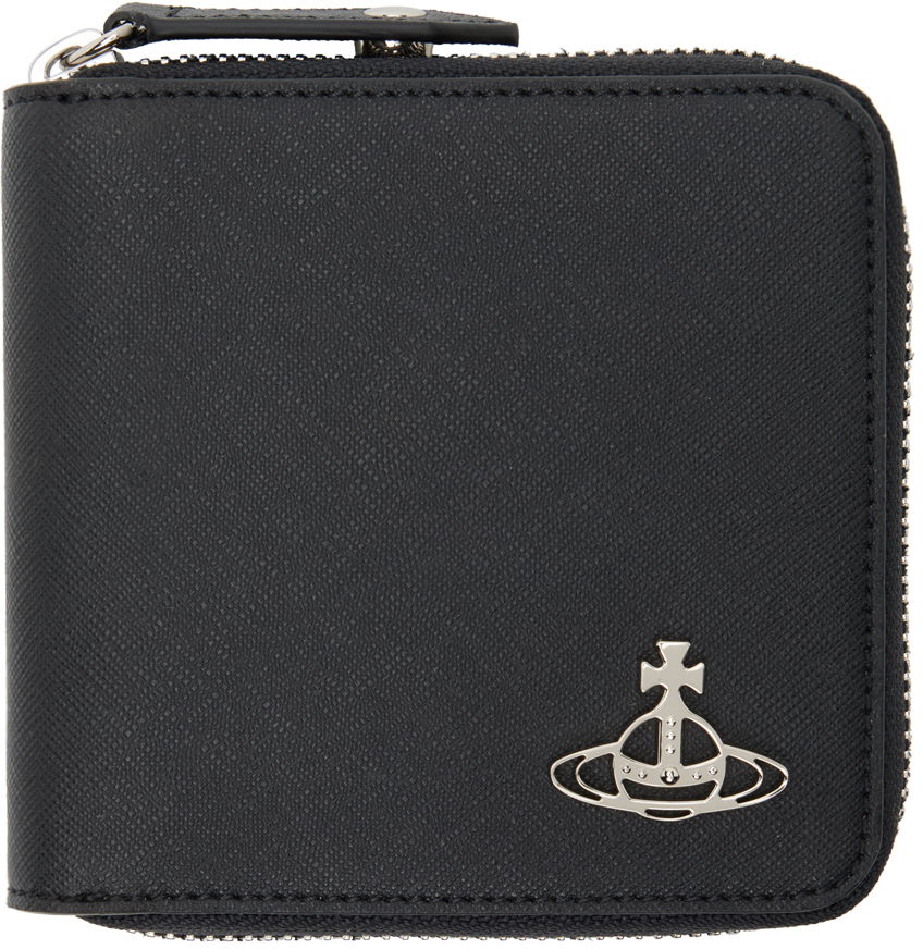 Lompakko Vivienne Westwood Saffiano Biogreen Rounded Square Wallet Musta | 51010043U-S000B-, 0