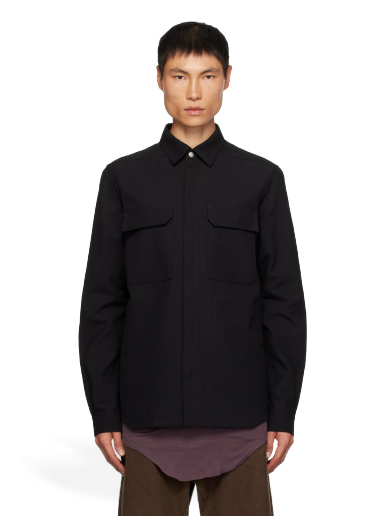 Takki Rick Owens Outershirt Jacket Musta | RL02C7234 TWRP