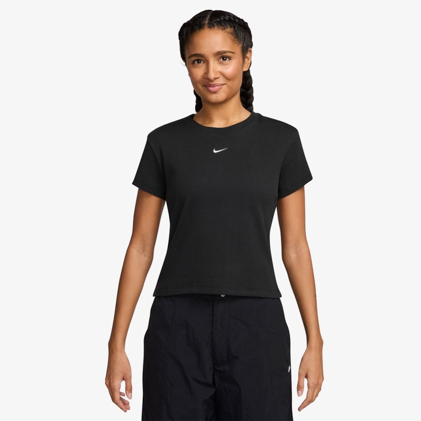 T-paita Nike Ribbed Slim Short Sleeve T-Shirt Musta | HV4994-010