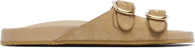 Asusteet CHLOÉ Chloé Polly Suede Sandals Beige | CHC25U08PRY
