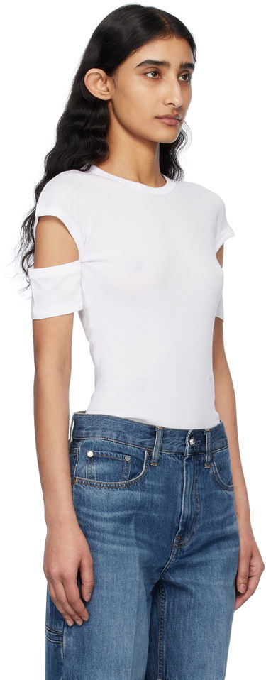 T-paita Helmut Lang Helmut Lang Slim Logo T-Shirt Valkoinen | O09HW504, 1