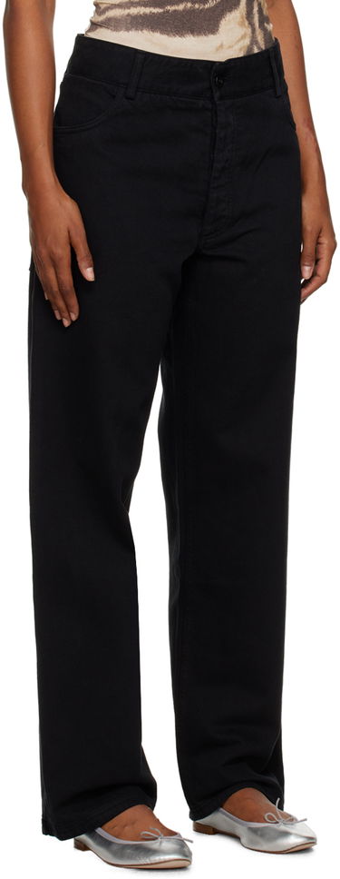 Housut Baserange Wide Leg Trousers Musta | TRIN-COB-WI23, 1
