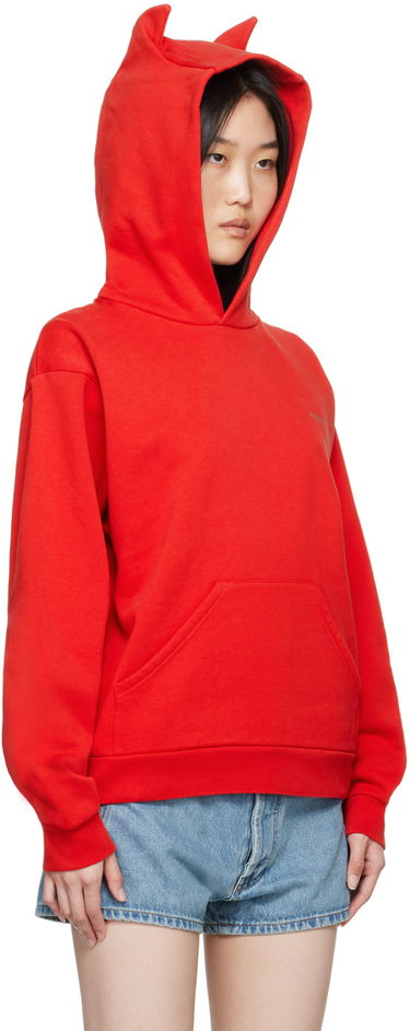 Huppari Coperni Coperni Horn Hoodie Punainen | COPJS15BIS523, 1