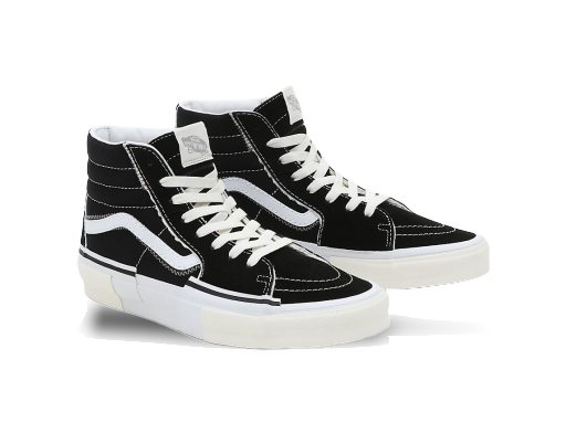 Skateboarding Vans Chaussures Sk8-hi Reconstruc Musta | VN0005UK6BT