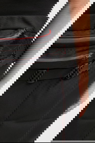 Hame Martine Rose Martine Rose Bumbag Midi Skirt with Contrast Stitching Musta | 848WO15035, 4