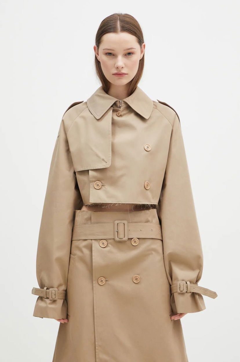 Trenssitakki VETEMENTS VETEMENTS Deconstructed Trench Coat Beige | WA66JA400S
