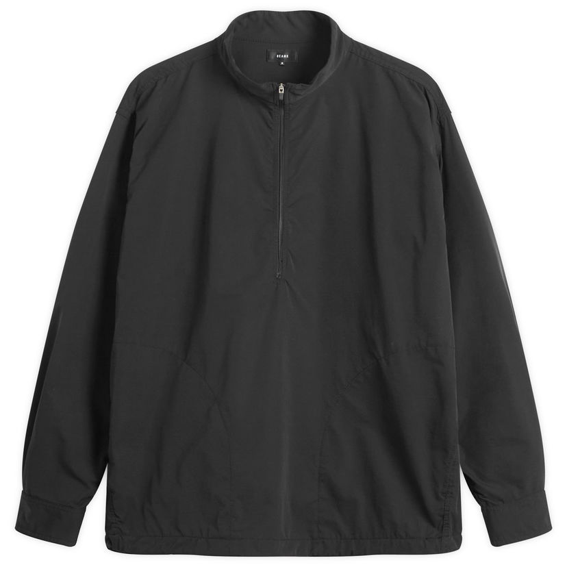Huppari BEAMS Tech Stand Collar Quarter-Zip Pullover Musta | 1111-1249-803-19