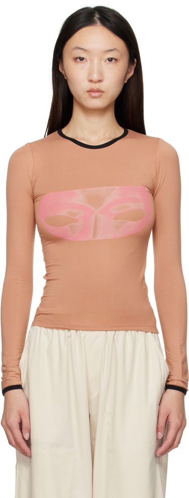 T-paita Baserange Baserange Alloy Long Sleeve T-Shirt Vaaleanpunainen | TTAL-BA-AU25, 0