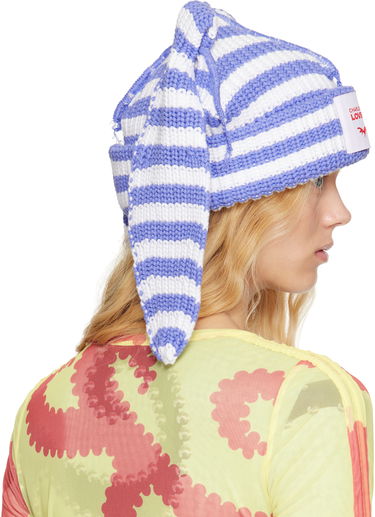 Pipo Charles Jeffrey Loverboy Charles Jeffrey Loverboy Chunky Knit Rabbit Beanie Sininen | 54131501, 2