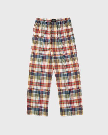 Pyjama Polo by Ralph Lauren Plaid Sleep Pants with Drawstring Monivärinen | 714915970006, 2