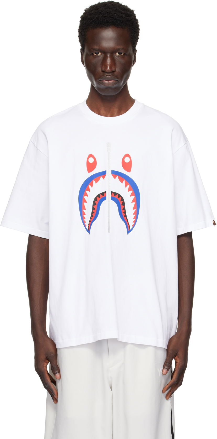 T-paita BAPE Shark Graphic T-Shirt Valkoinen | 001TEK701306M