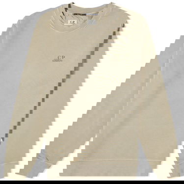 Villapaita C.P. Company Diagonal Fleece Crewneck Beige | 15CMSS008B-006372R-335, 0