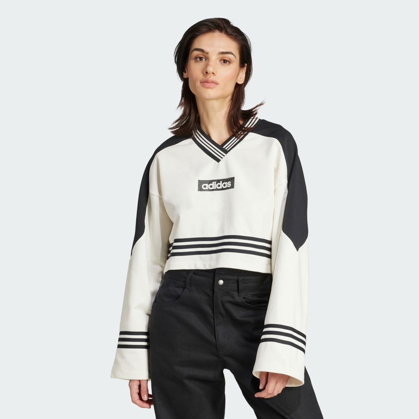 Huppari adidas Performance Blocking Crewneck Sweatshirt Valkoinen | JX7597